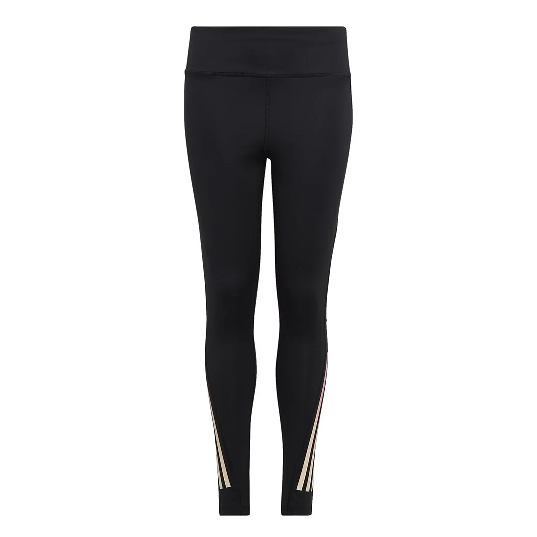 adidas - Girls' (Junior) Aeroready Training 3-Stripes Tights (IC0363)