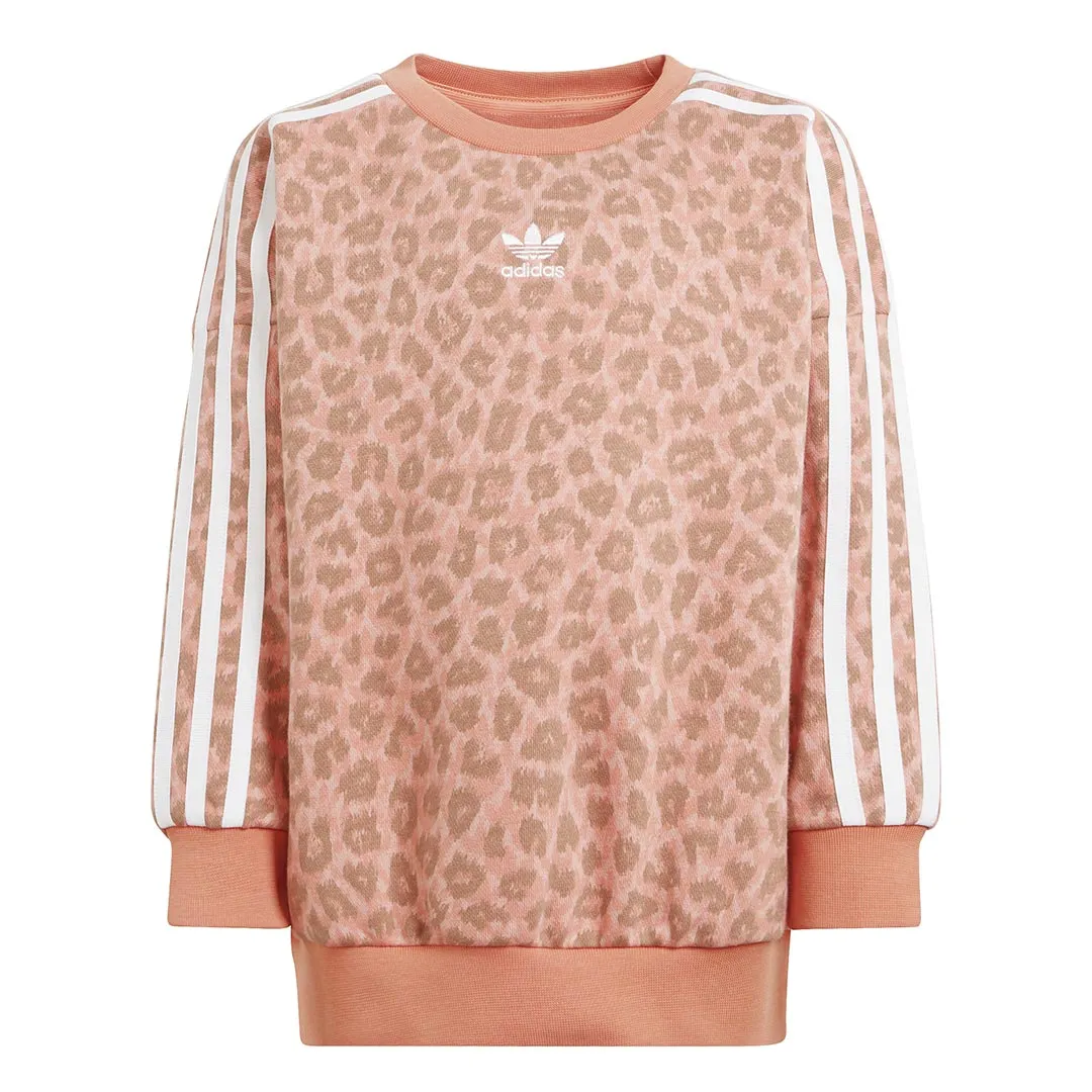 adidas - Girls' (Toddler & Junior) Animal Allover Print Crew & Leggings Set (IJ0743)