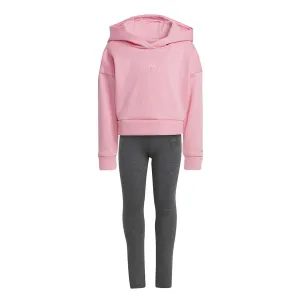 adidas - Girls' (Toddler & Junior) Hooded Fleece and Leggings Set (HN3475)