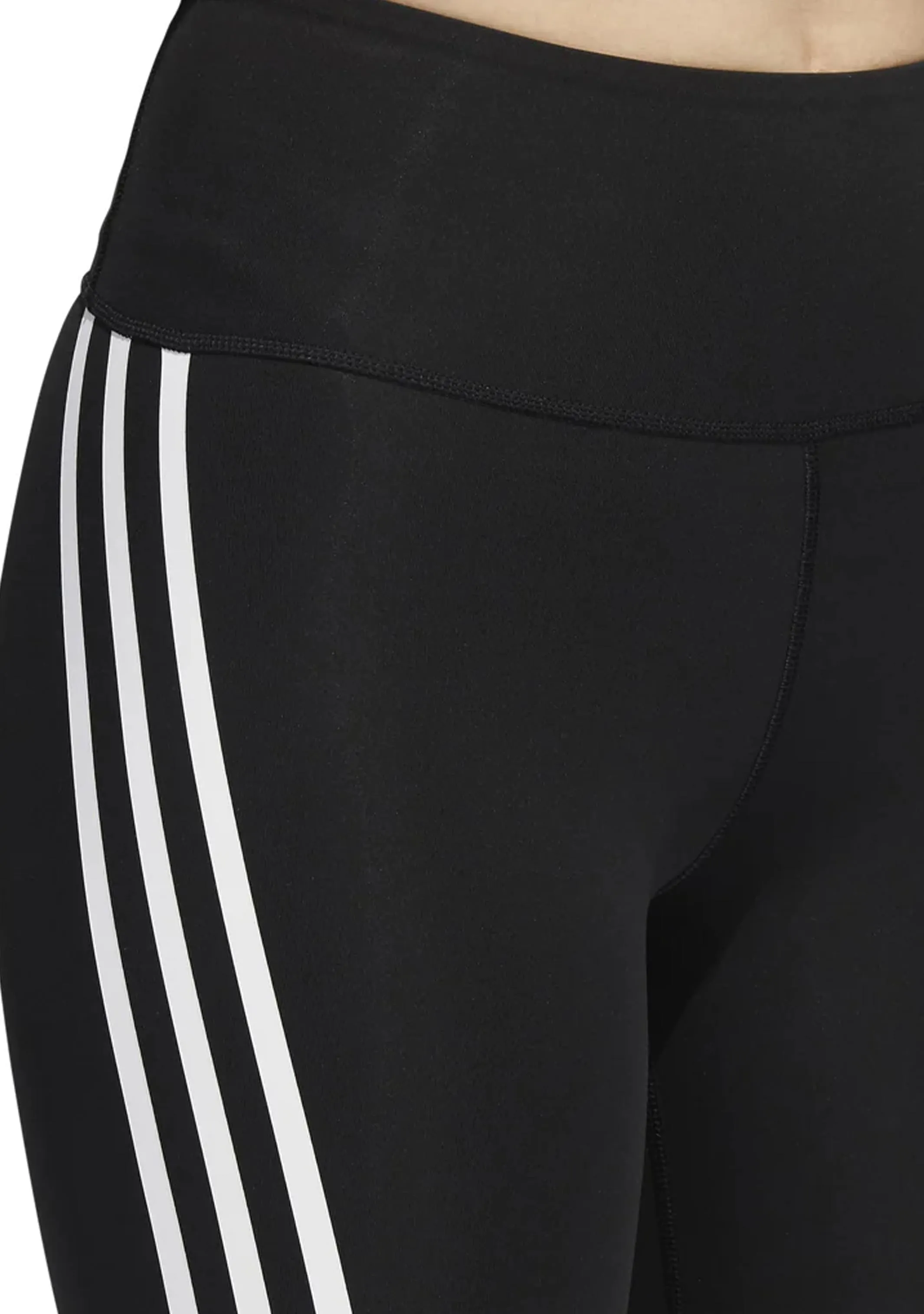 Adidas Womens Optime Trainicons 3-Stripes Bike Short Leggings