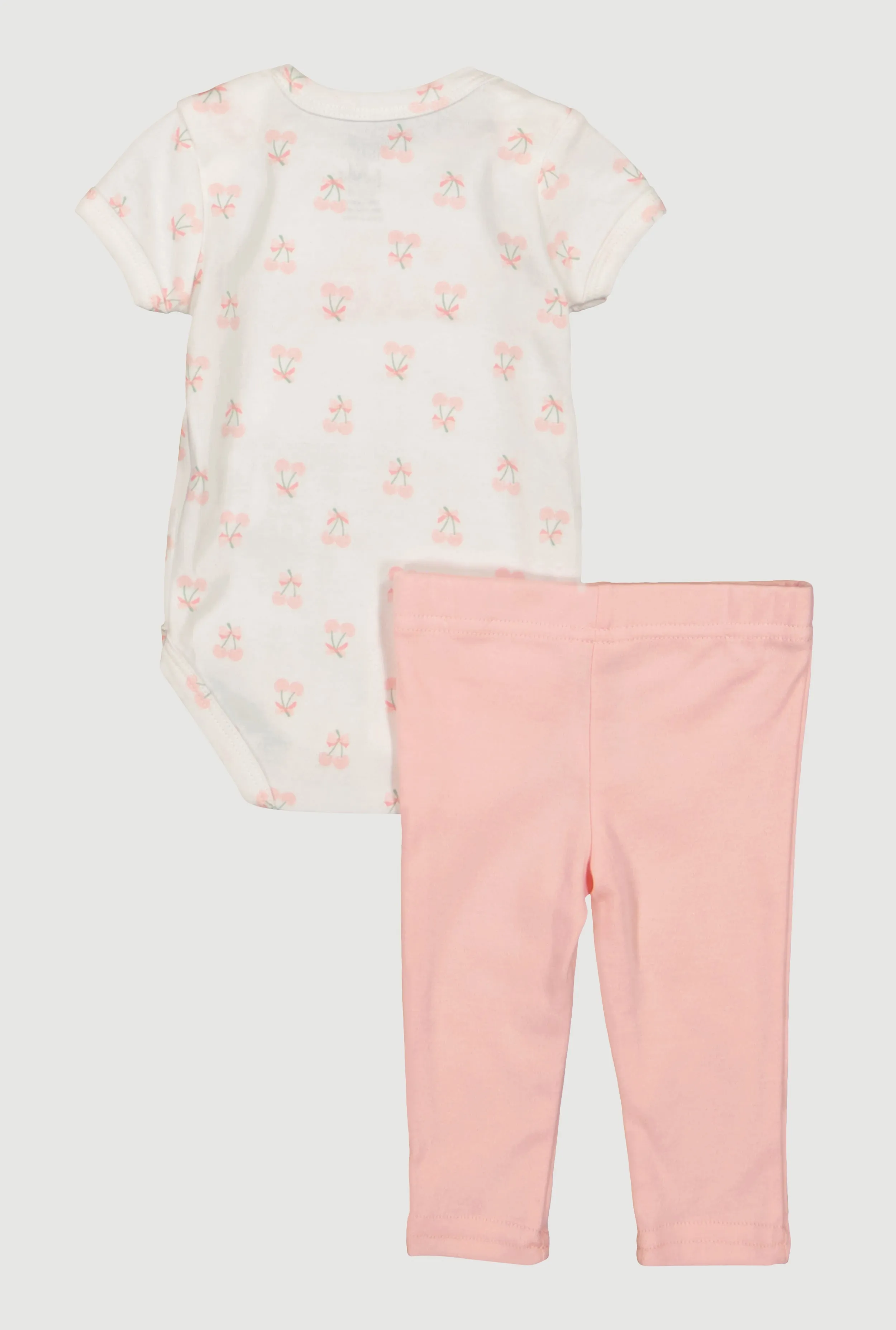 Baby Girls 0-9M Cherry Cute Bodysuit and Leggings