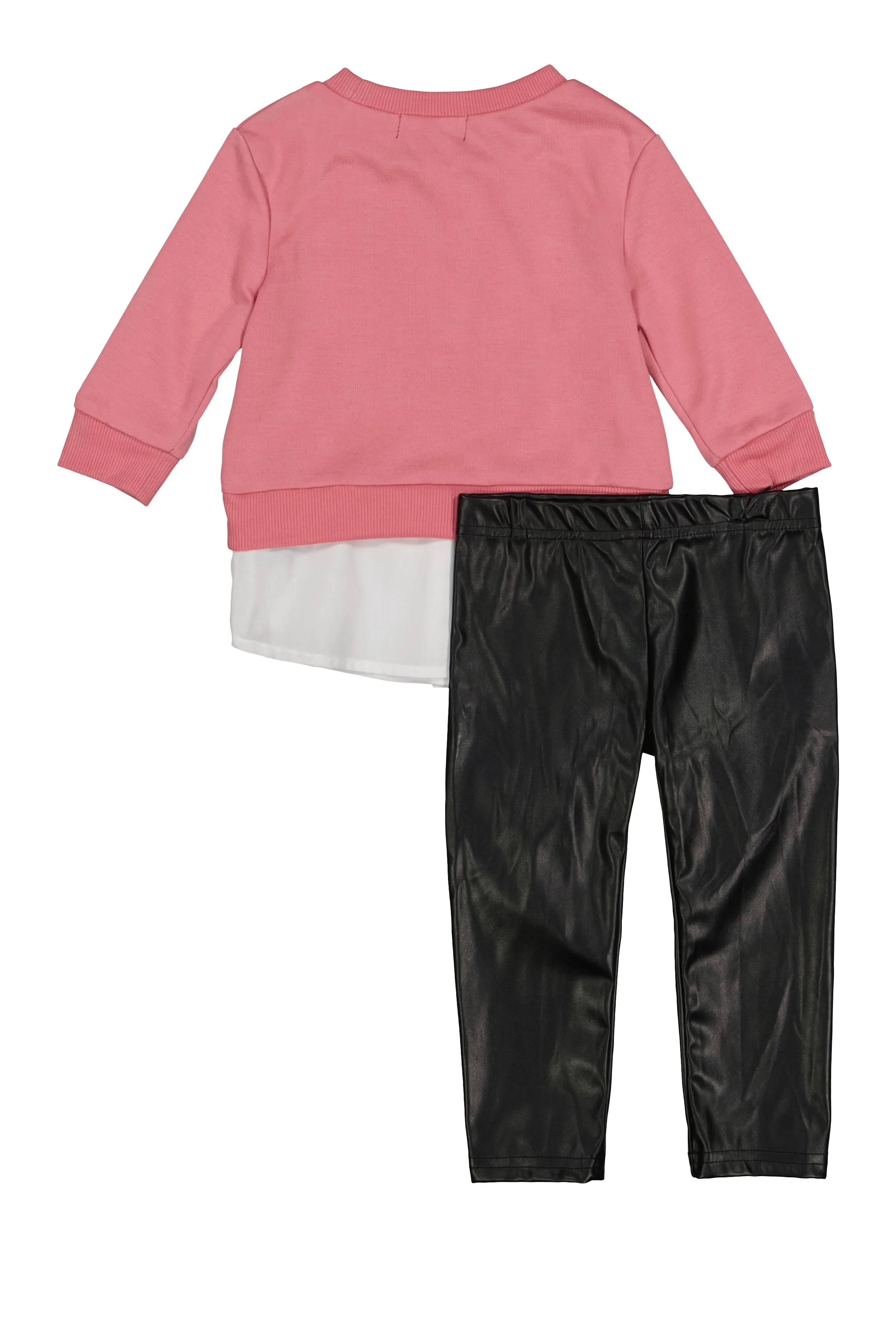 Baby Girls 12-24M Dream New York Graphic Sweatshirt and Leggings