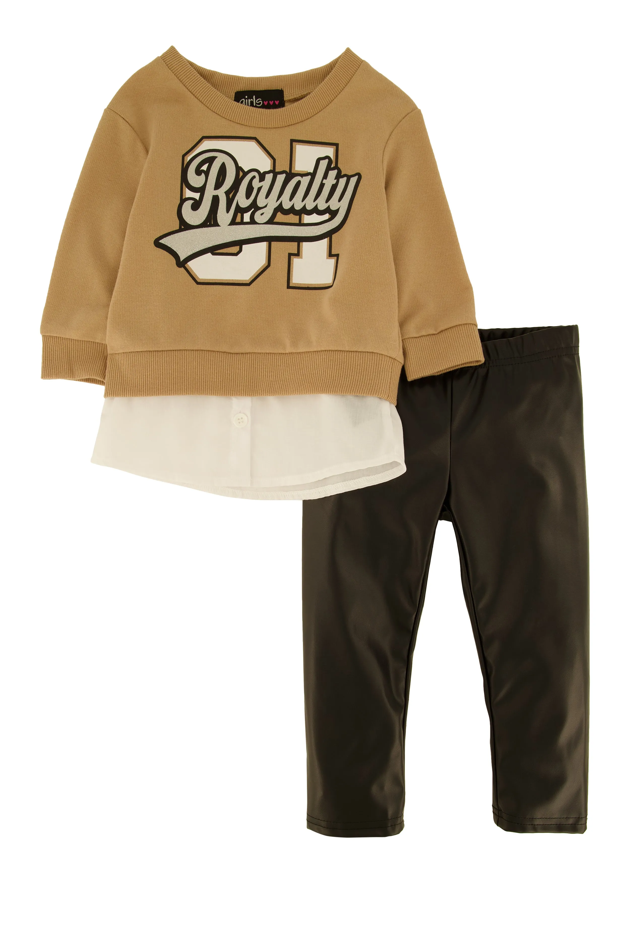 Baby Girls 12-24M Royalty 01 Sweatshirt and Leggings