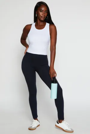 Basic French Terry High Waist Leggings