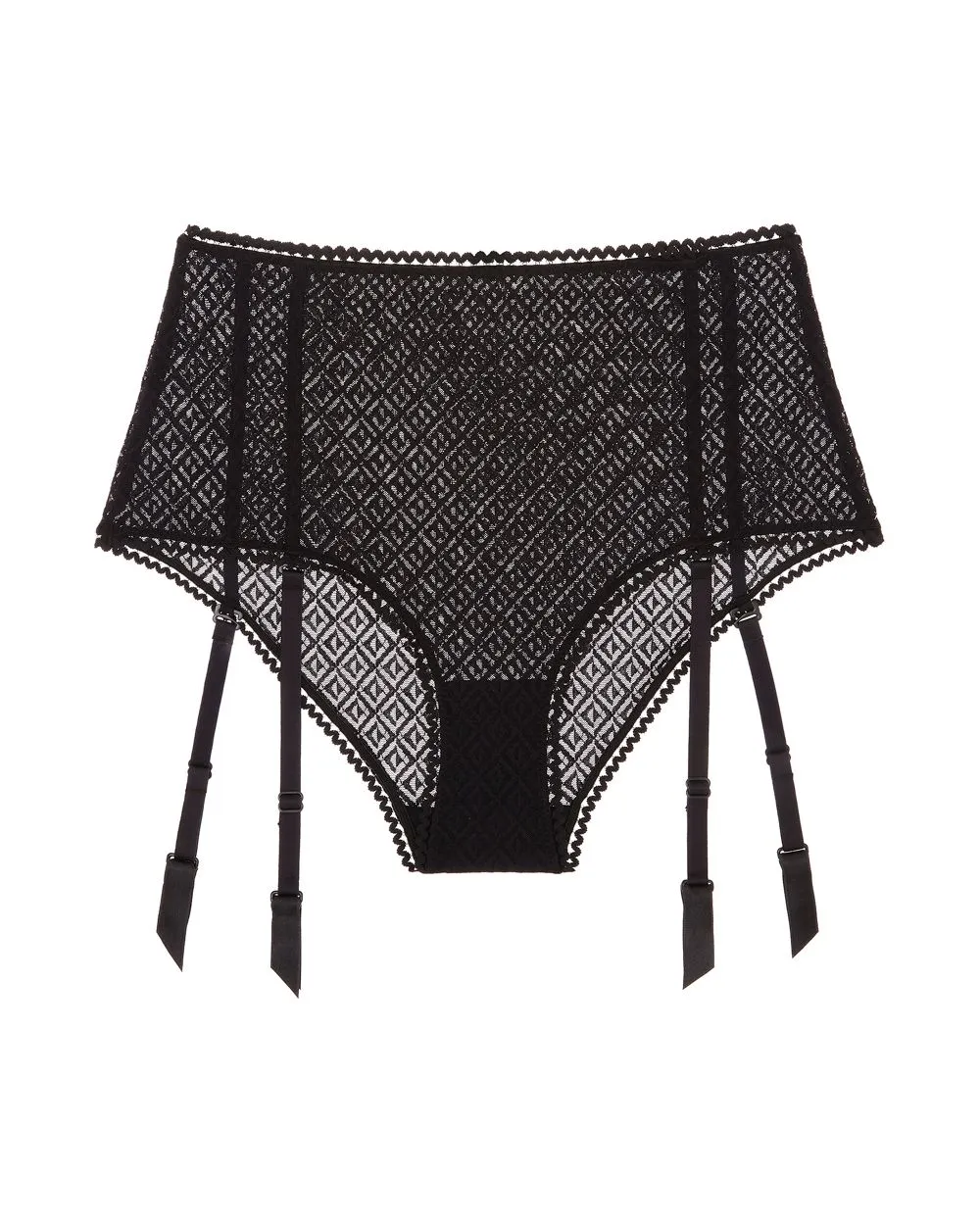 Betty High Waisted Brief with Removable Garters