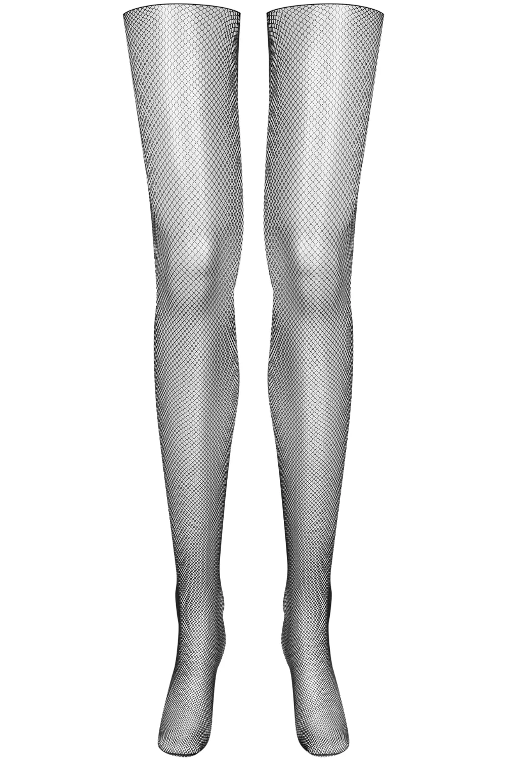 Cut & Curled Fishnet Stockings