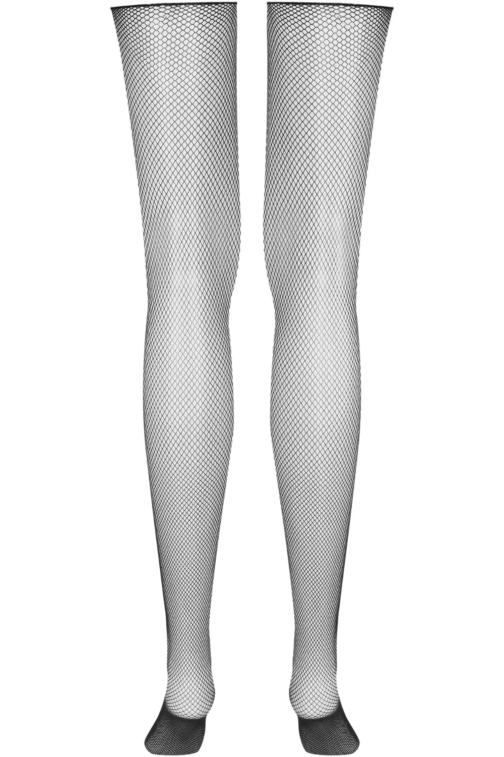 Cut & Curled Fishnet Stockings
