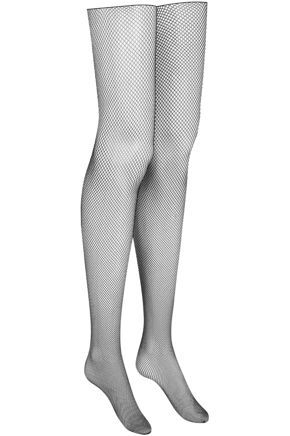 Cut & Curled Fishnet Stockings