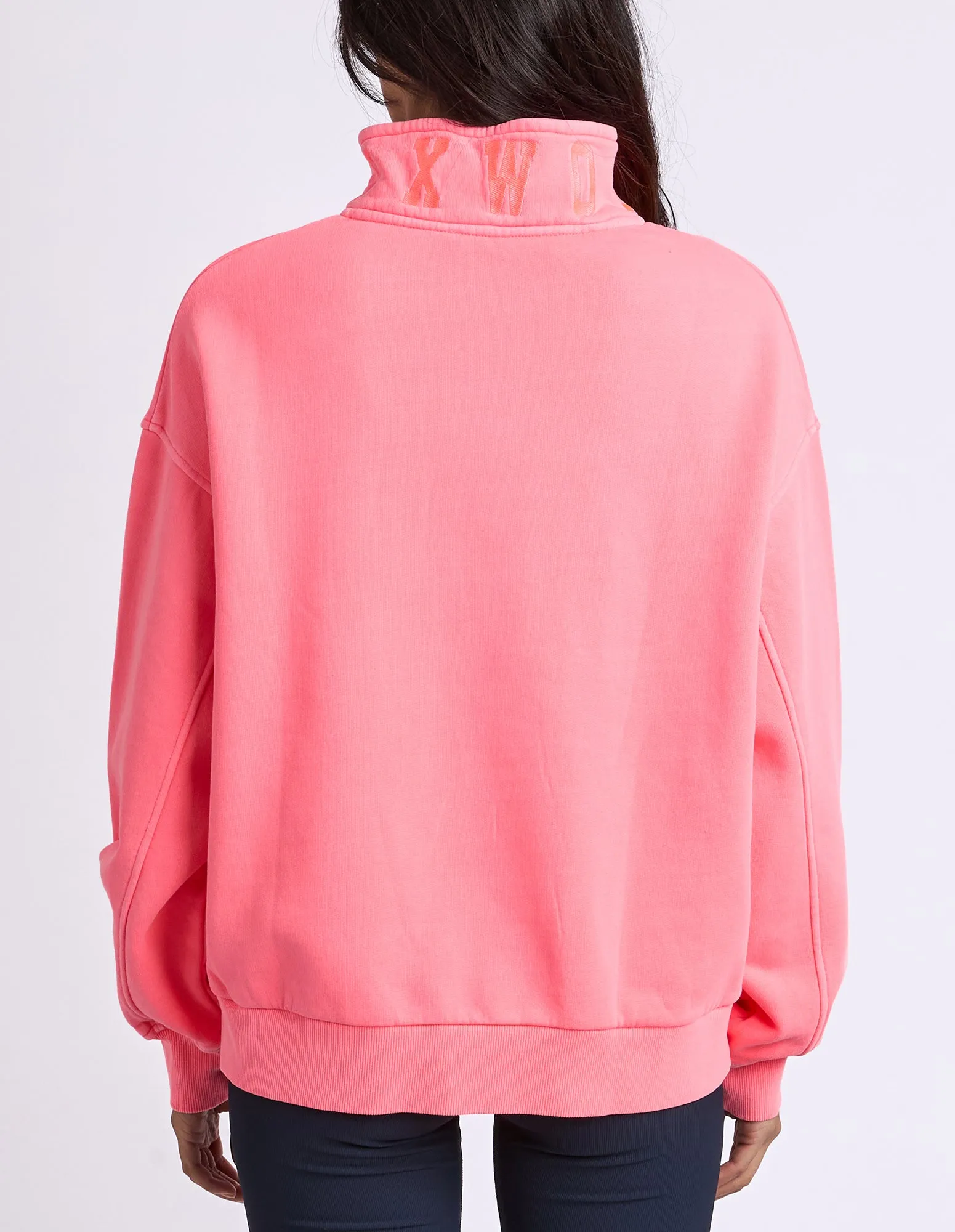 Foxwood College Zip Crew Neon Pink