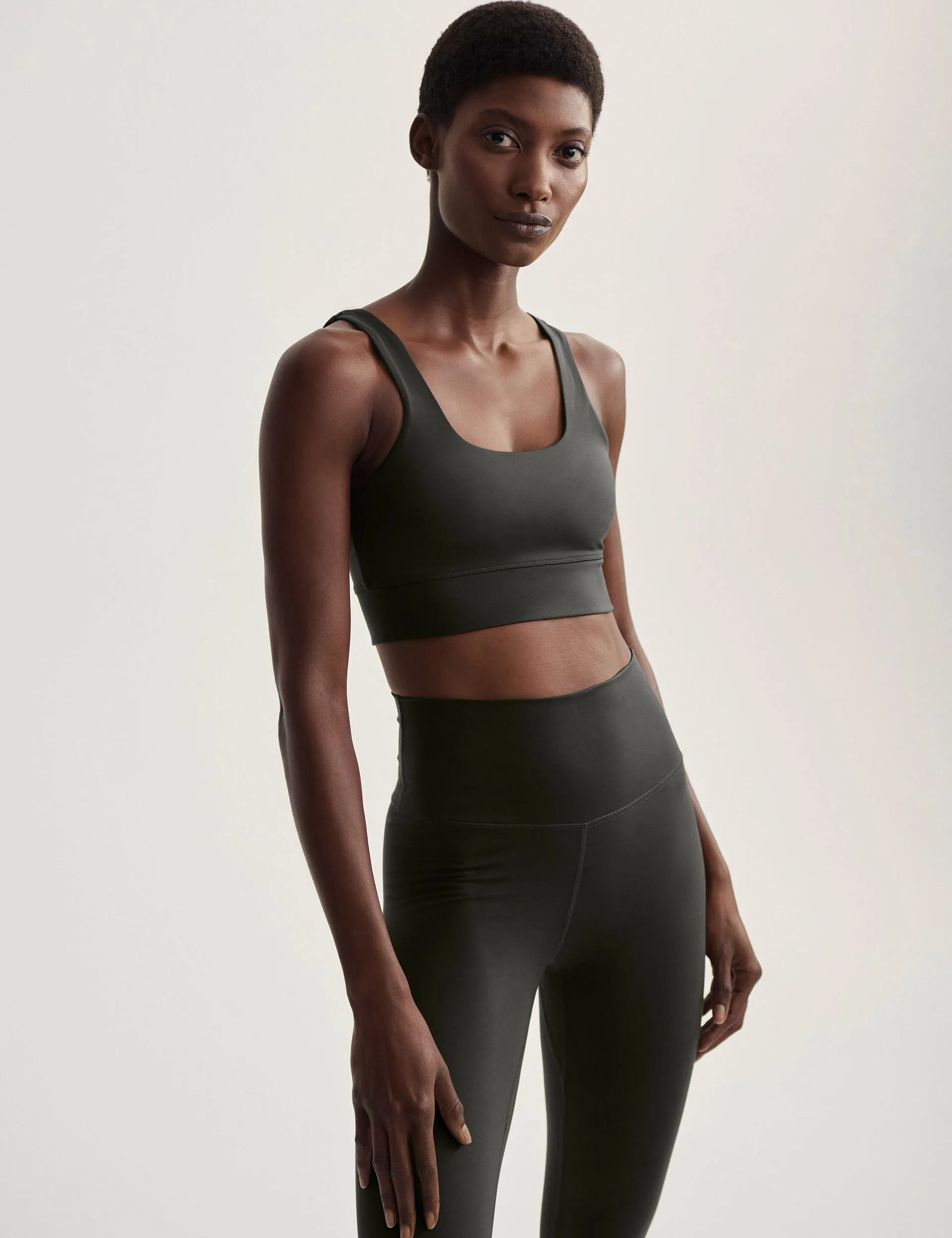 FreeSoft High Waisted Legging 25 - Dark Resin Green
