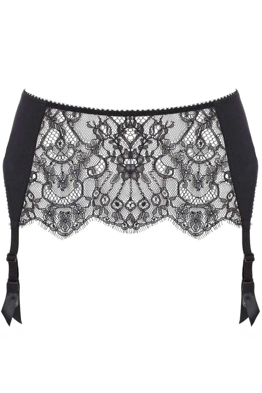 French Connection Suspender Belt in Black