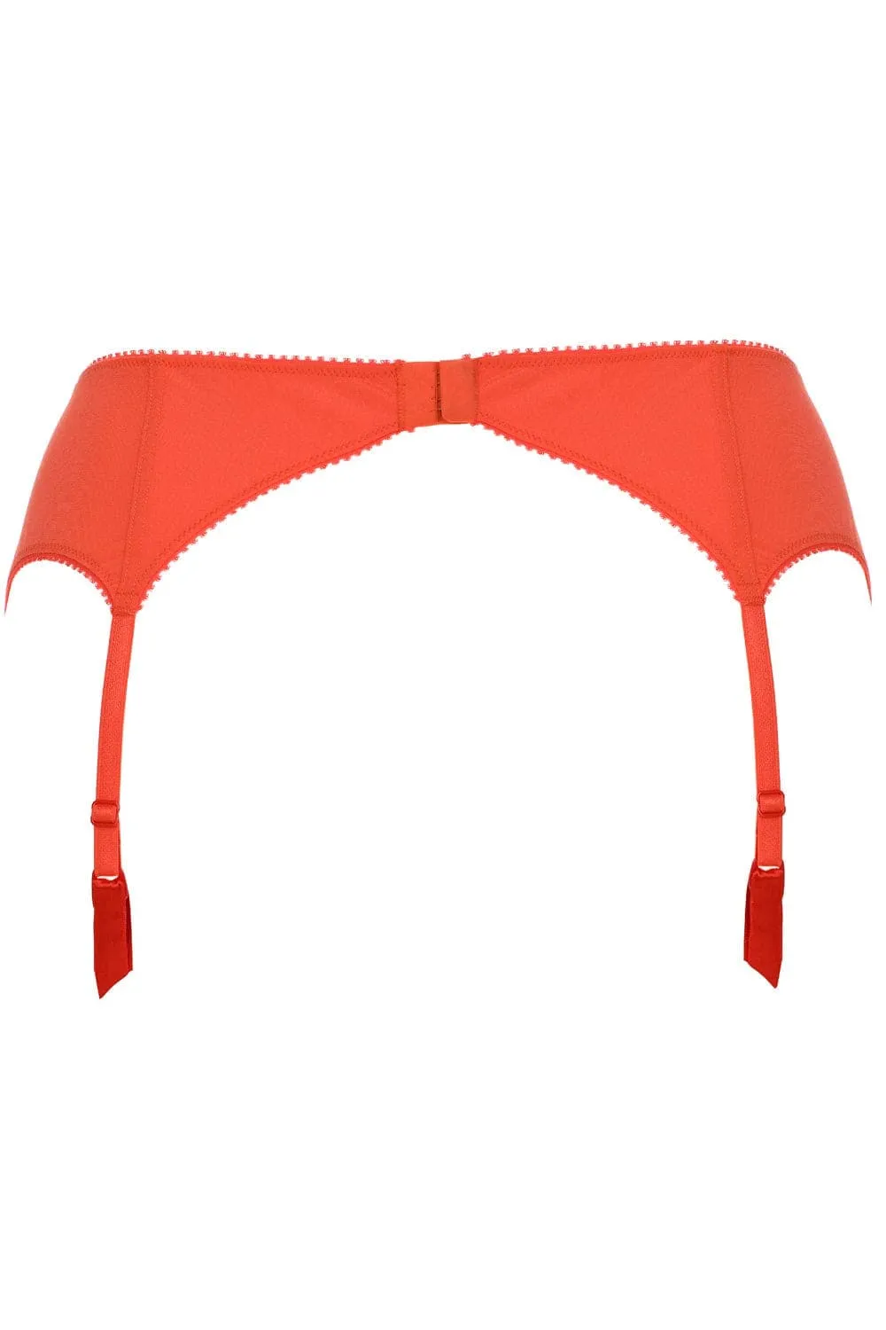 French Connection Suspender Belt in Bright Red