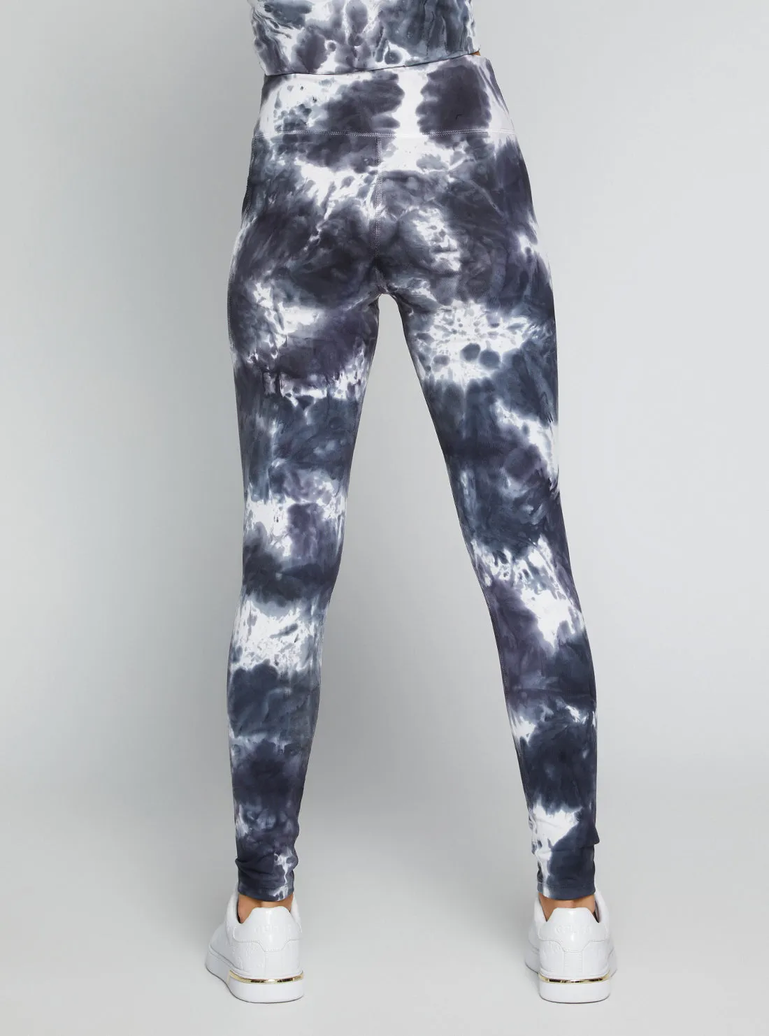 Grey Tie Dye Eudora Active Leggings