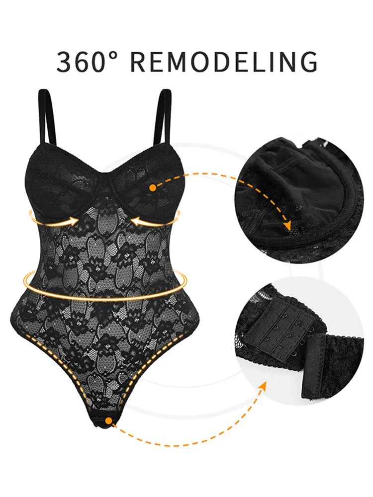 Lace Tummy Control Support Up Suspender Body Shapewear