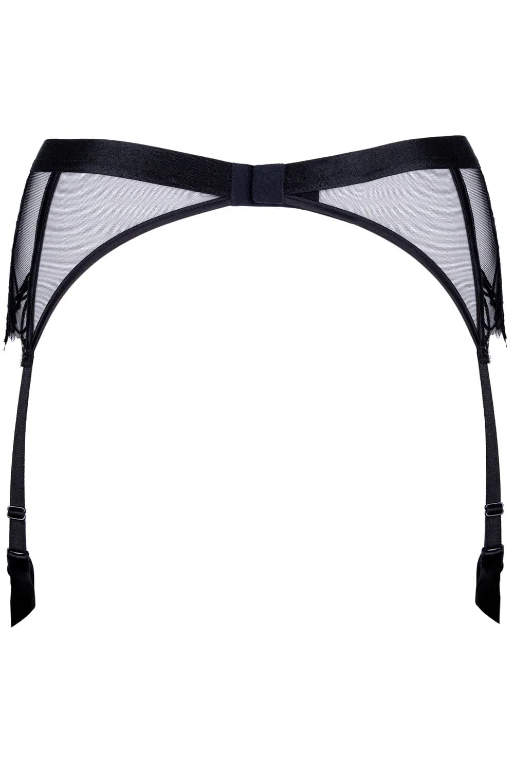 Love Supreme Suspender in Black, Size L (UK 12)