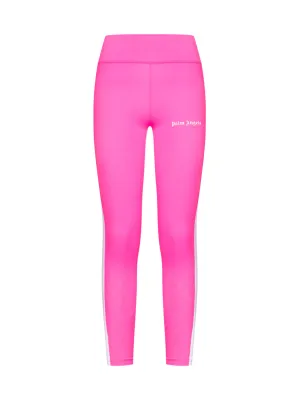 Palm Angels Logo Detailed High Waist Leggings