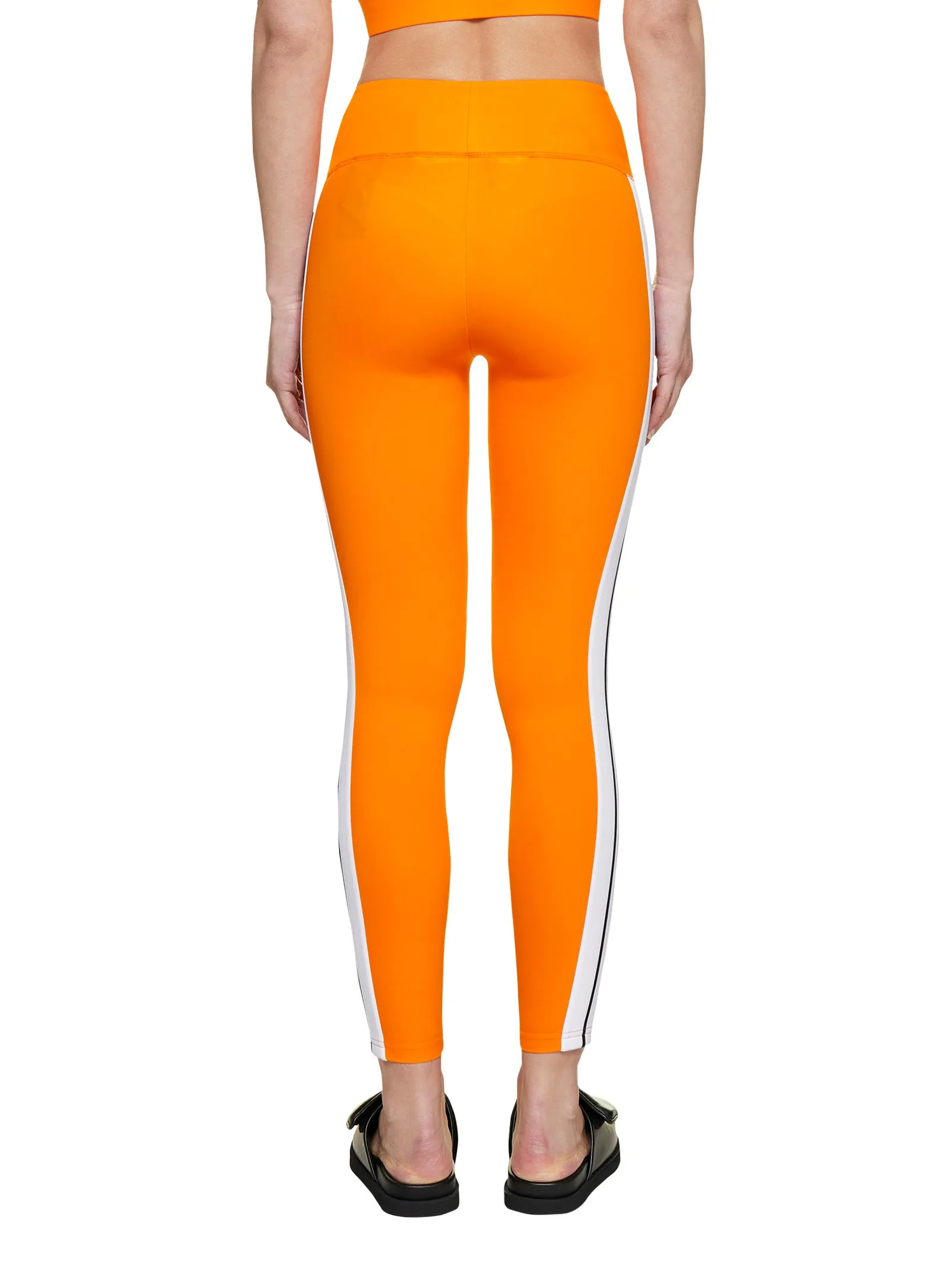 Palm Angels Logo Printed Side Stripe Leggings