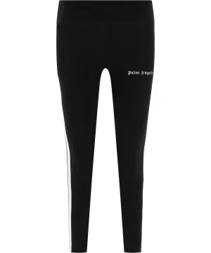 Palm Angels Stripe Detailed Logo Printed Leggings