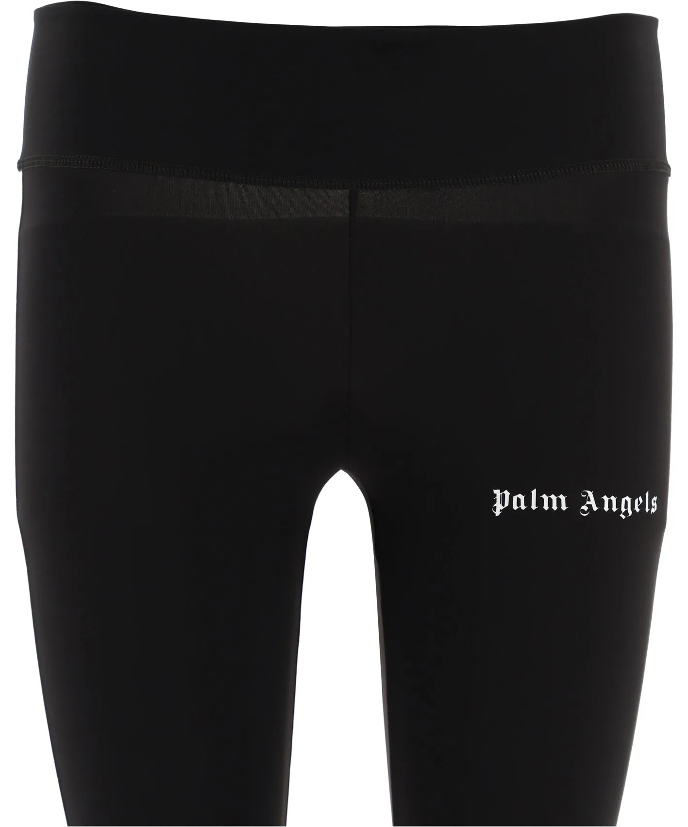 Palm Angels Stripe Detailed Logo Printed Leggings