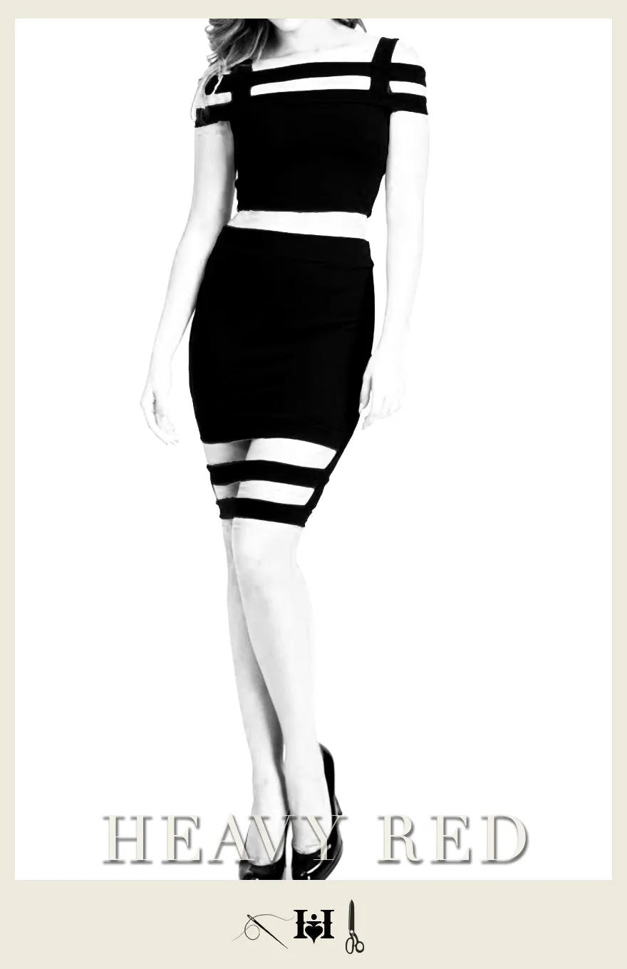 Parisian Bondage Shirt & Skirt Set