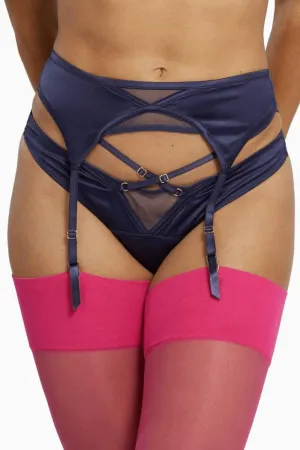 Playful Promises Philly Satin Tulip Garter Belt