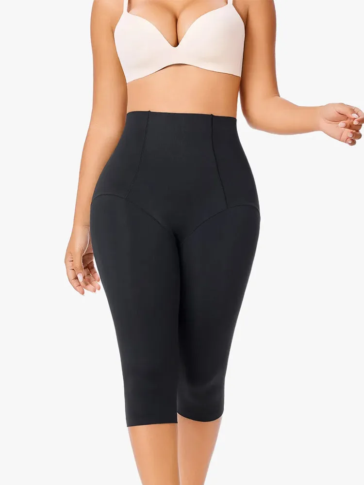 Post-Liposuction High-Waisted Compression Shorts for Women
