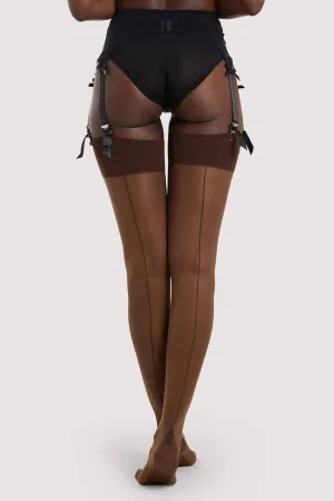 Seamed Stocking Dark Nude