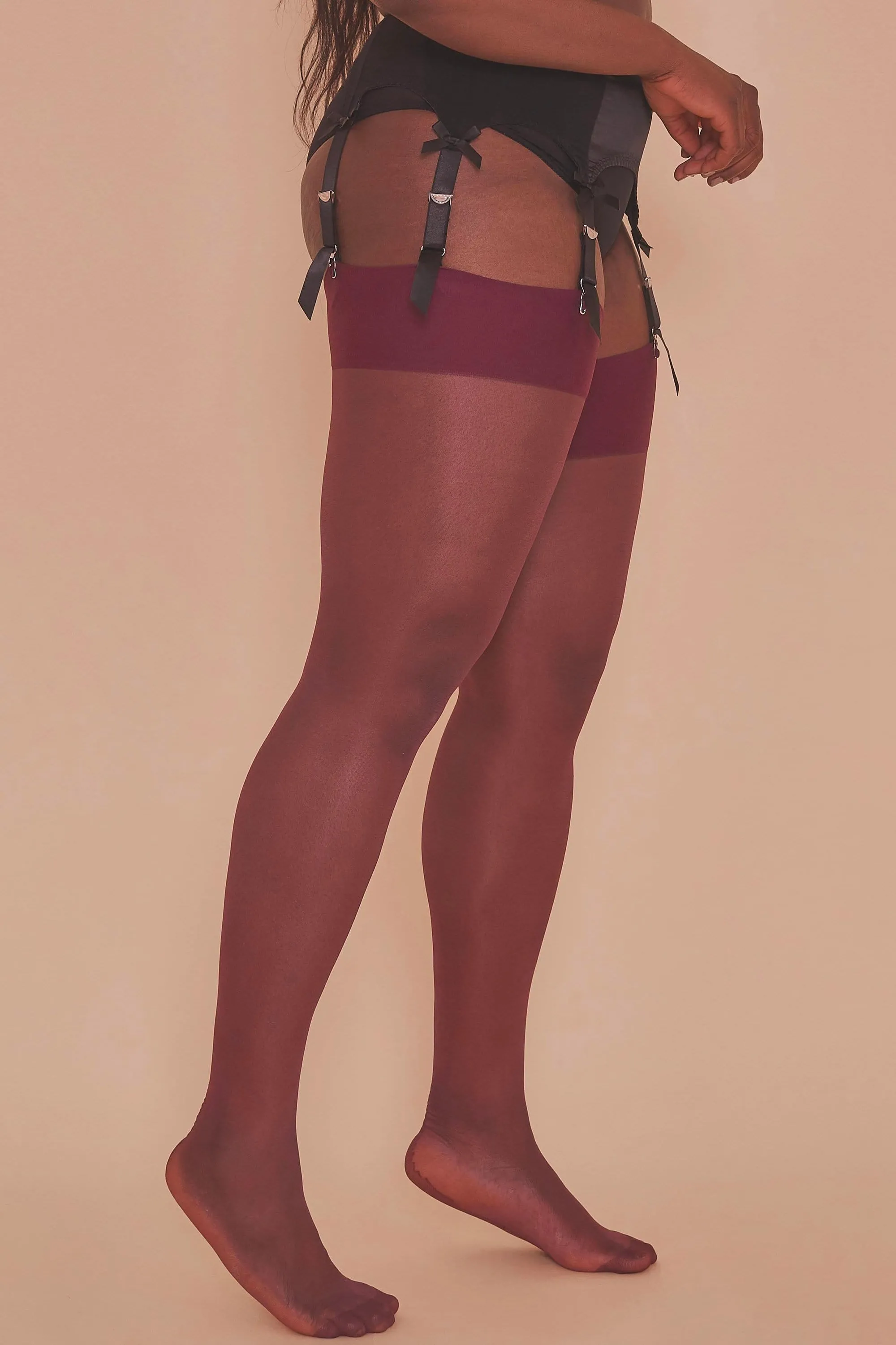 Seamed Stockings Grape AUS 8 - 22 Tall