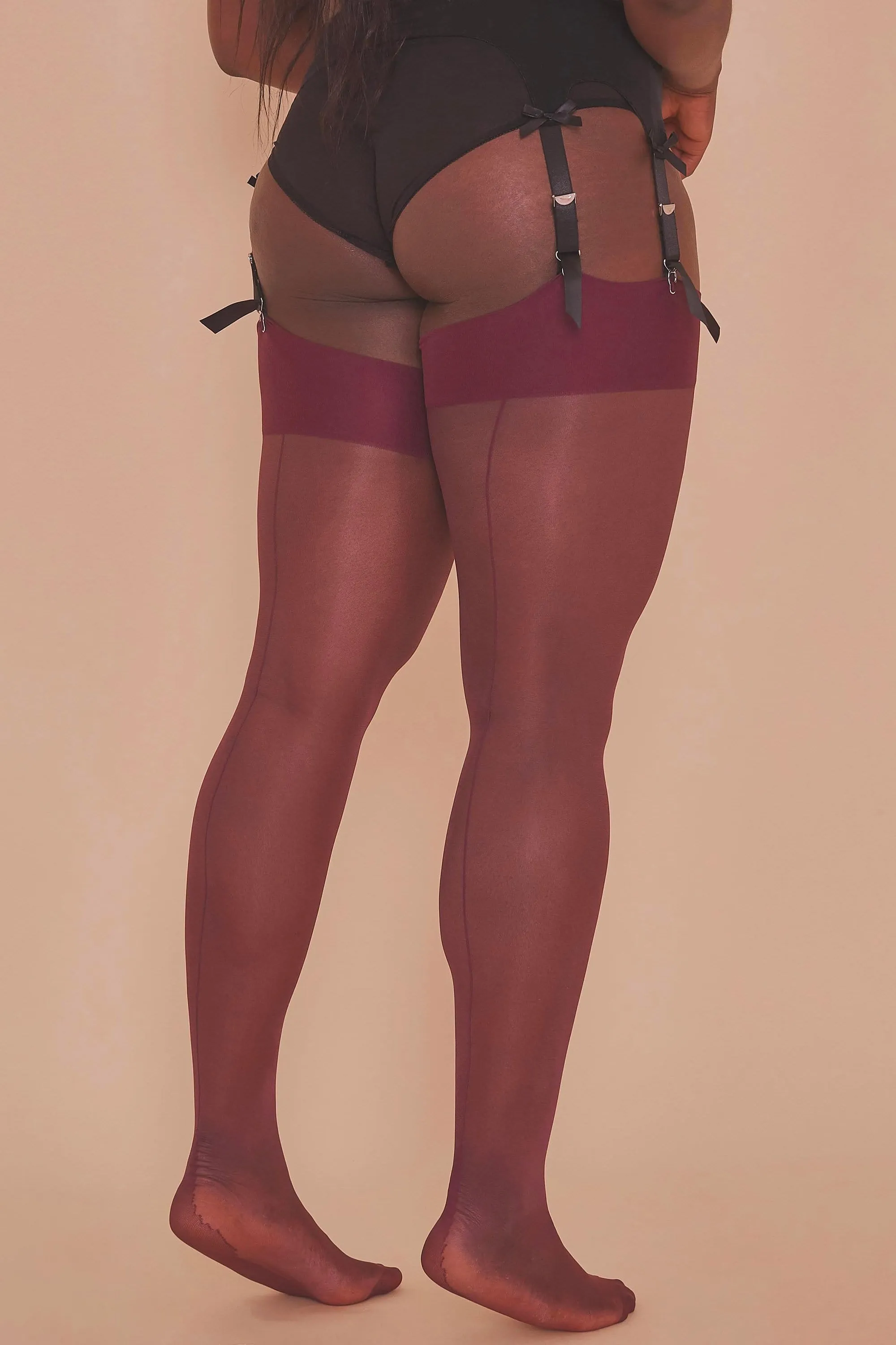 Seamed Stockings Grape AUS 8 - 22 Tall