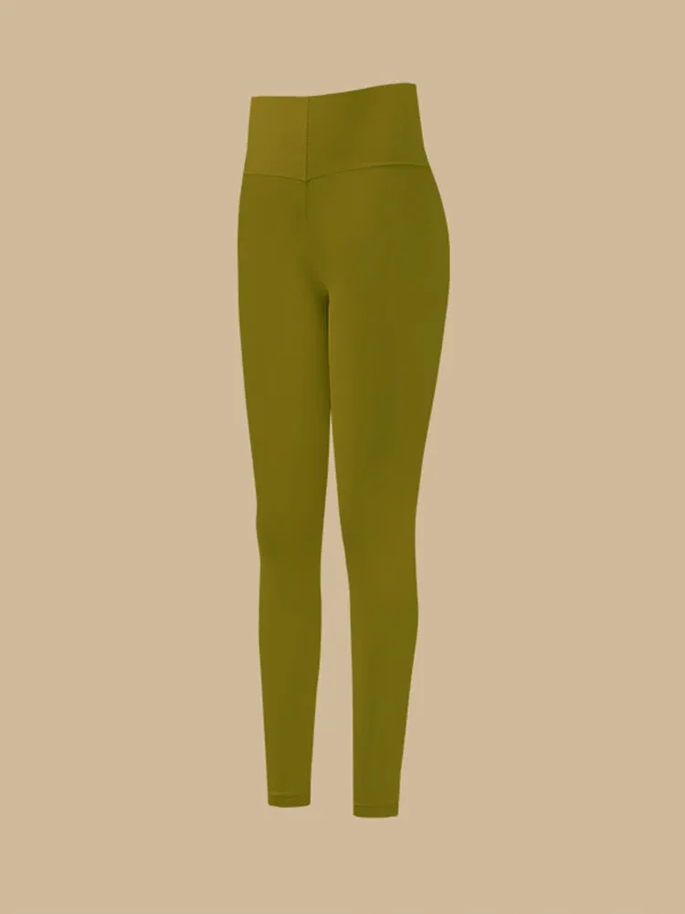 Seamless Black Warmth-Retaining Leggings
