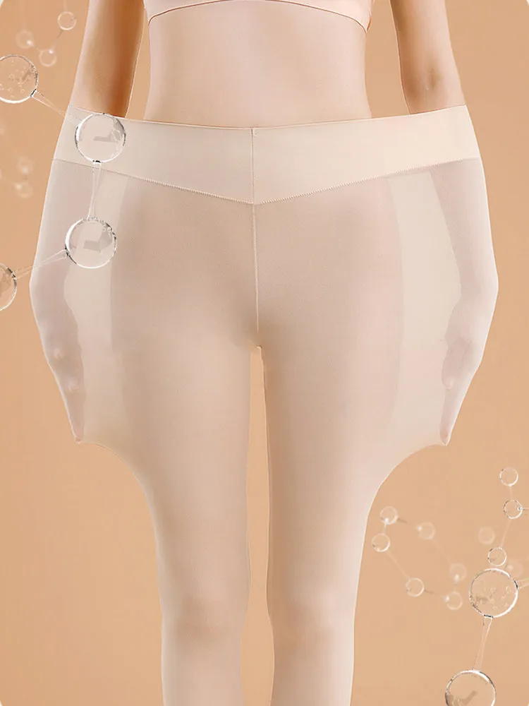Seamless Black Warmth-Retaining Leggings