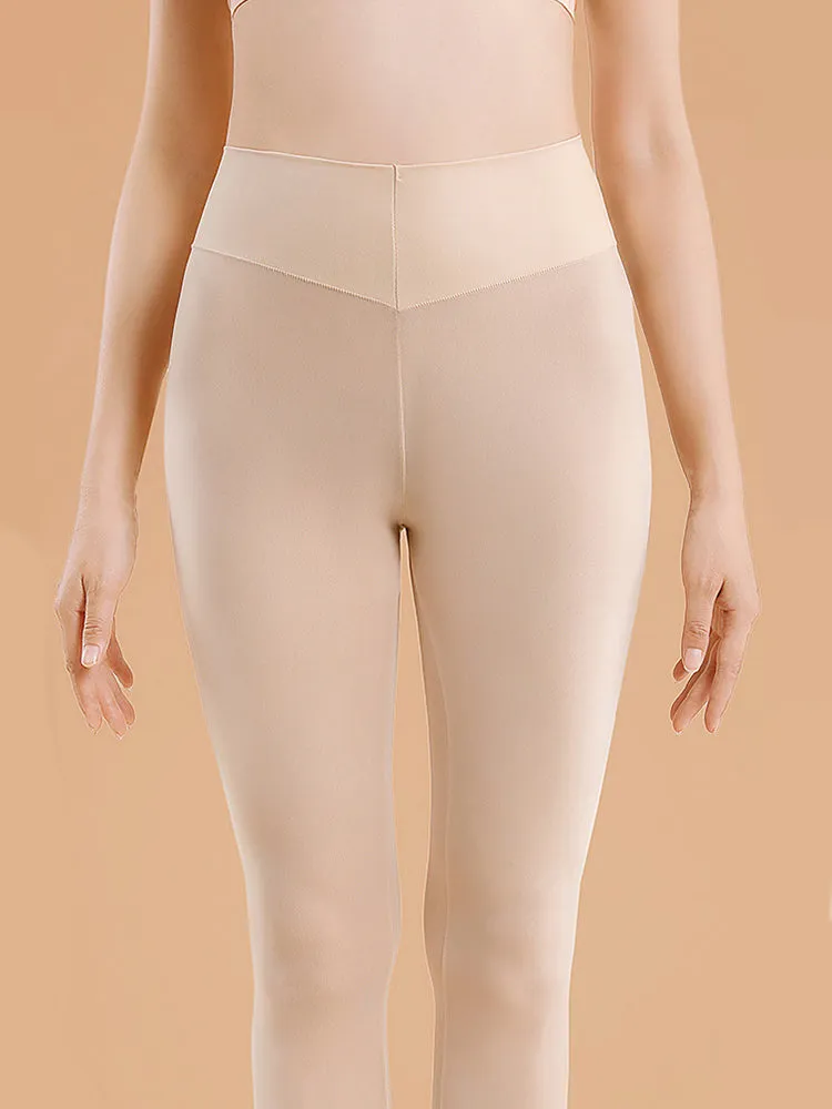 Seamless Black Warmth-Retaining Leggings