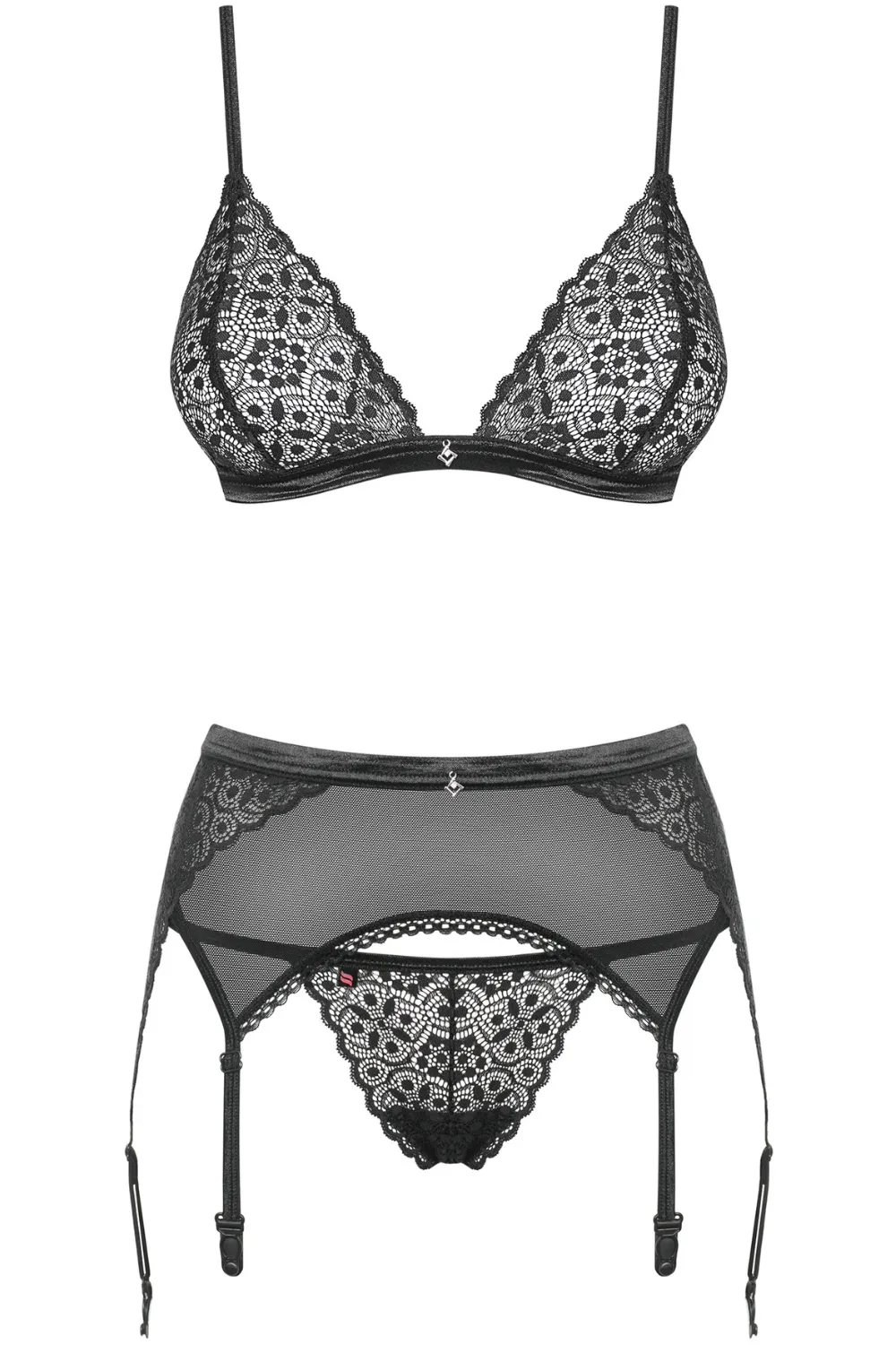Shibu Bra, Thong & Garter Belt