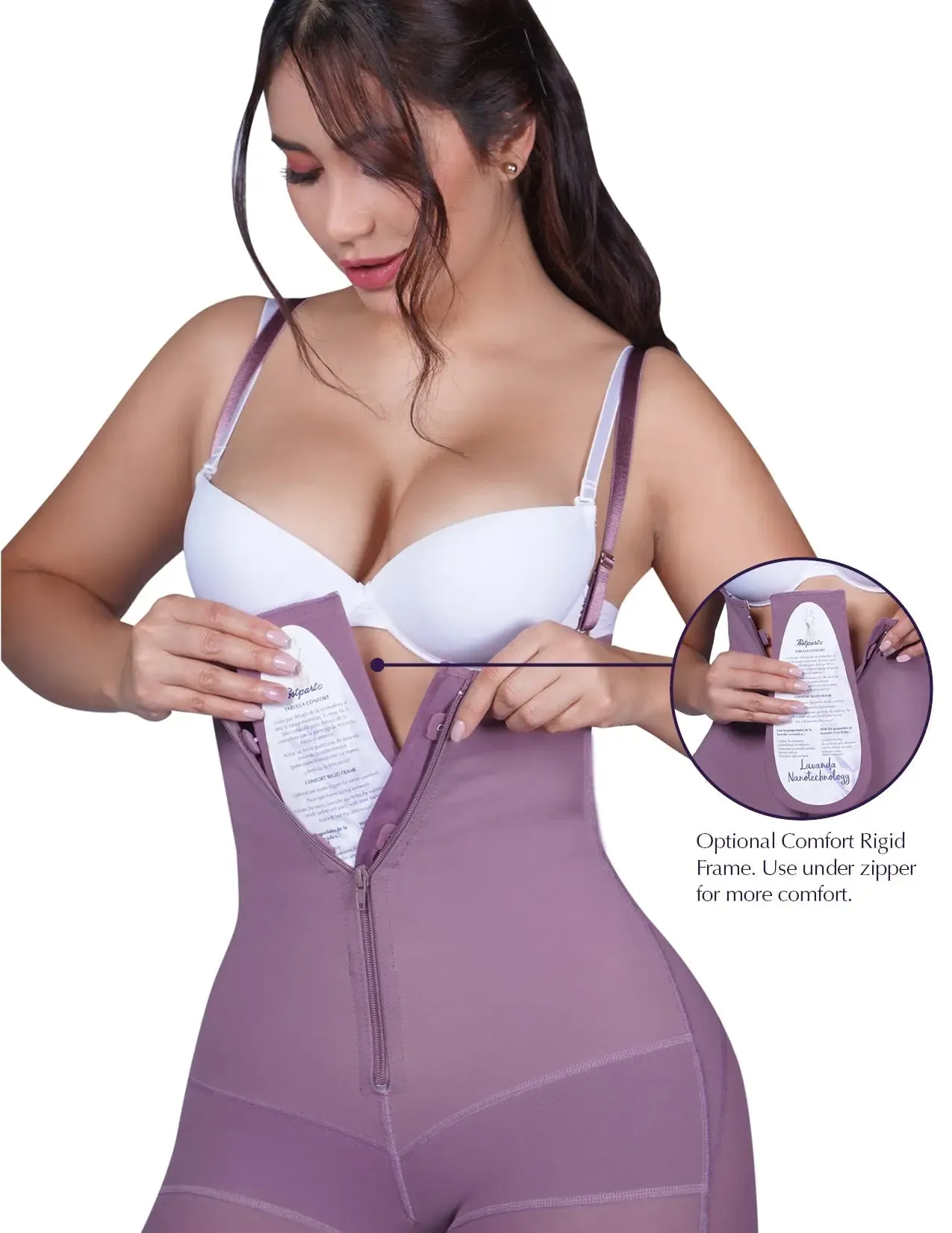 Siluet PL1 Postpartum Mid-Thigh Full Body Shaper with abdominal reinforcement