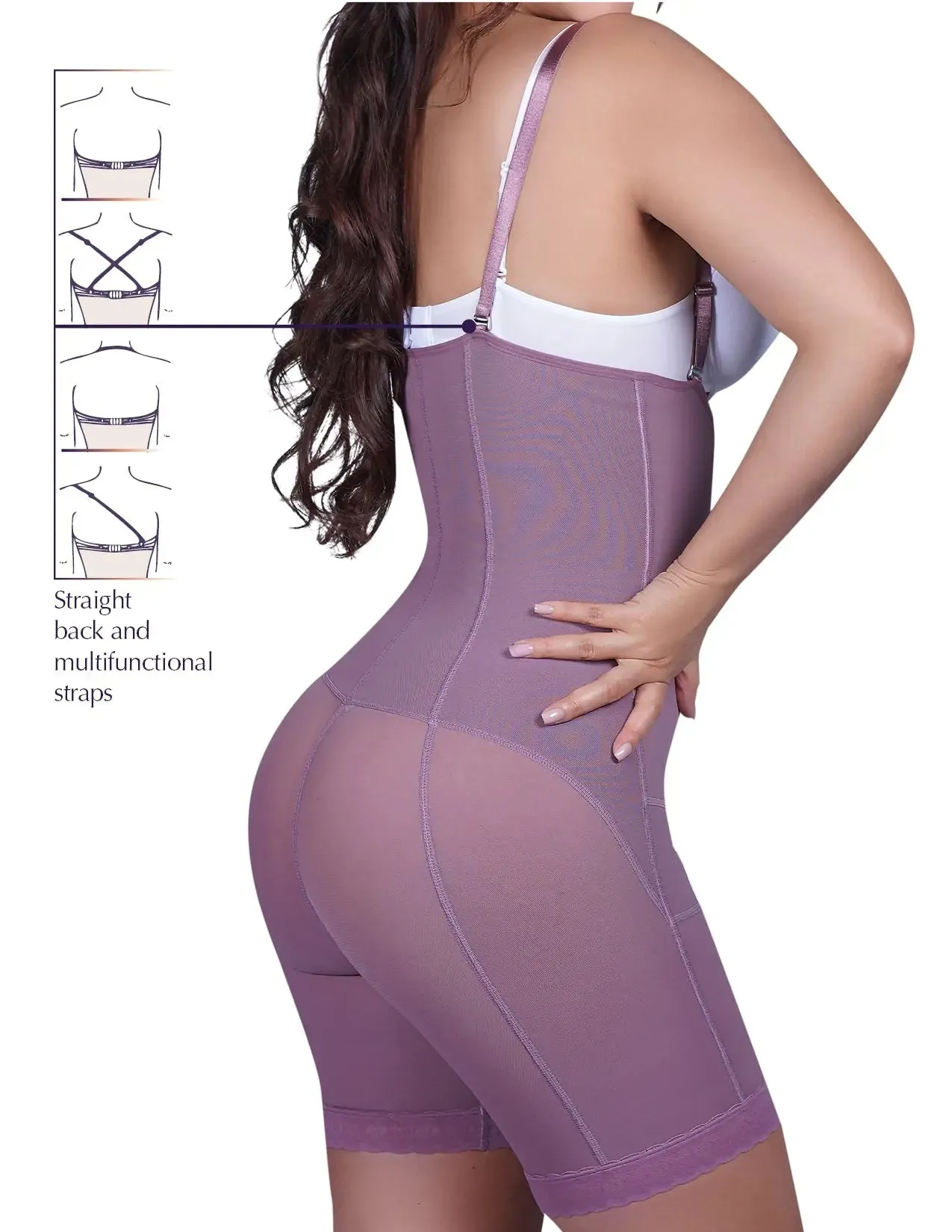 Siluet PL1 Postpartum Mid-Thigh Full Body Shaper with abdominal reinforcement