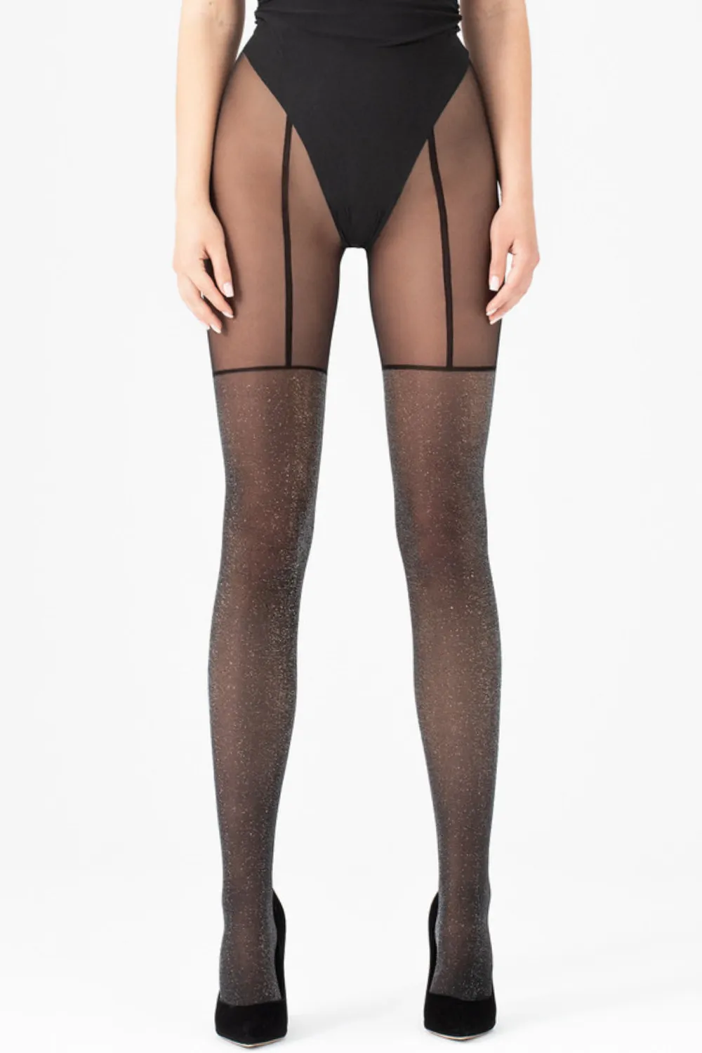 Stardust Patterned Shiny Tights 40 Denier