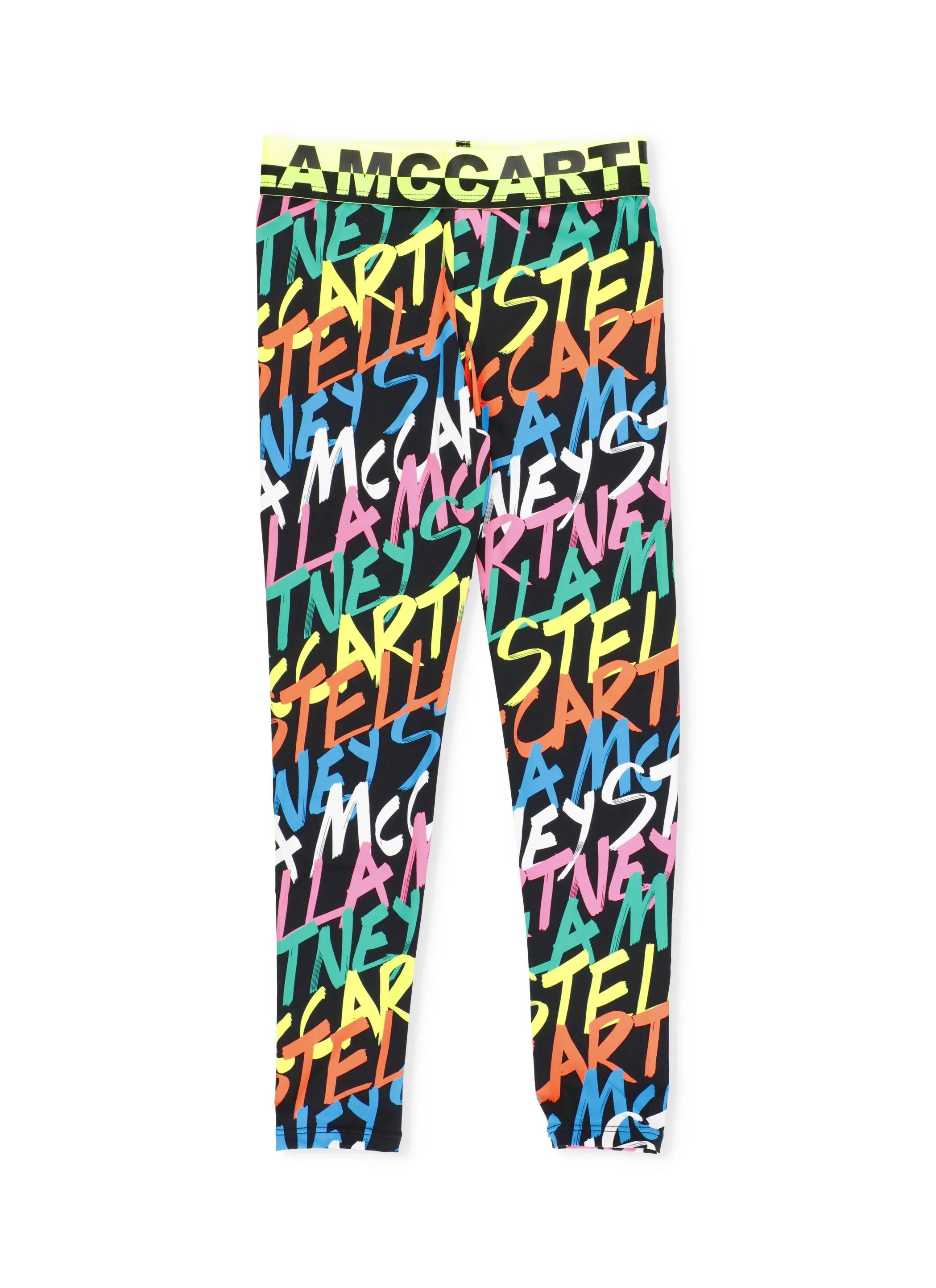 Stella McCartney Kids Allover Logo Printed Leggings