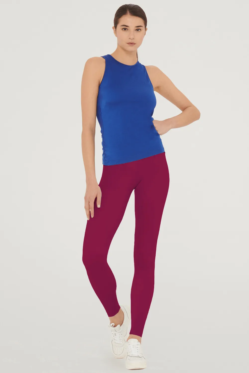 The Workout High Waisted Leggings Mineral Red
