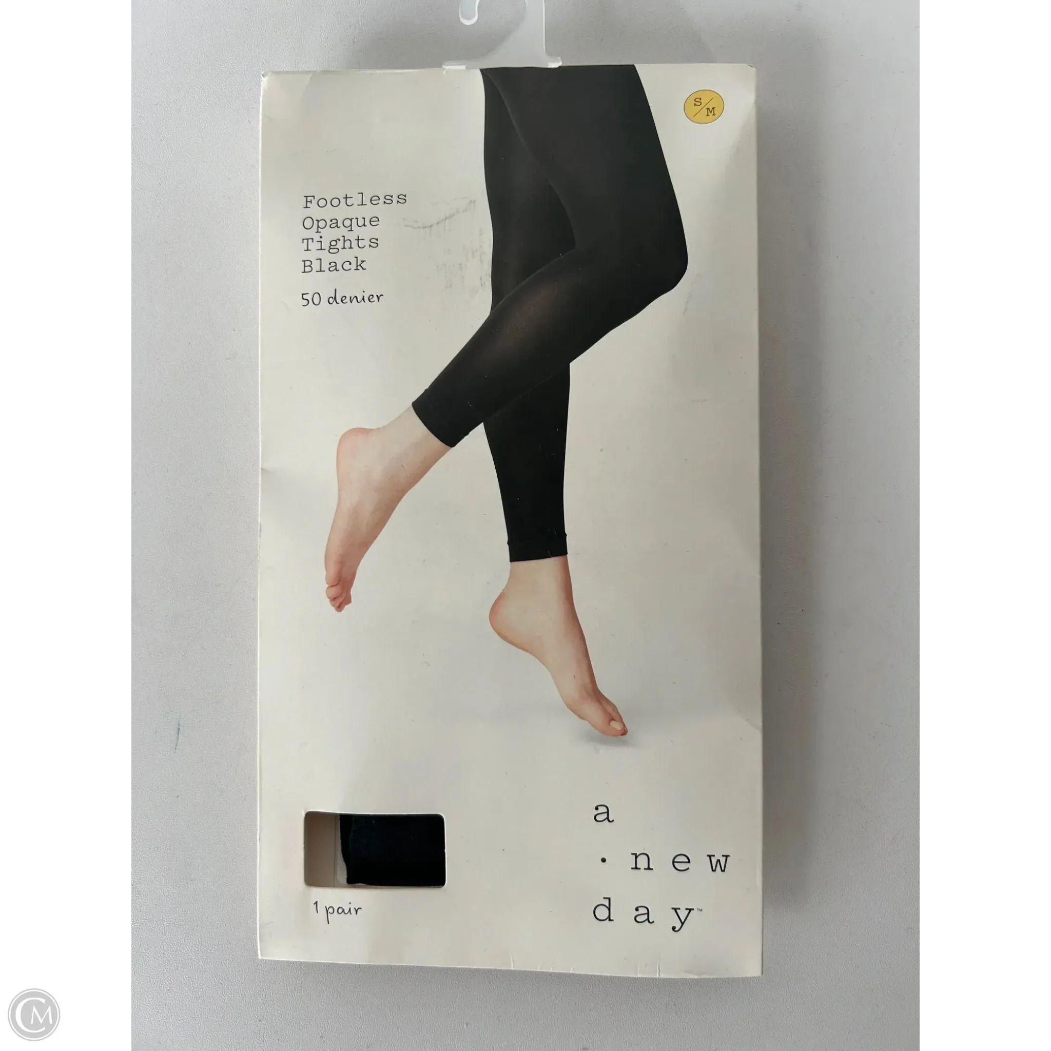 Tights By A New Day In Black, Size: S