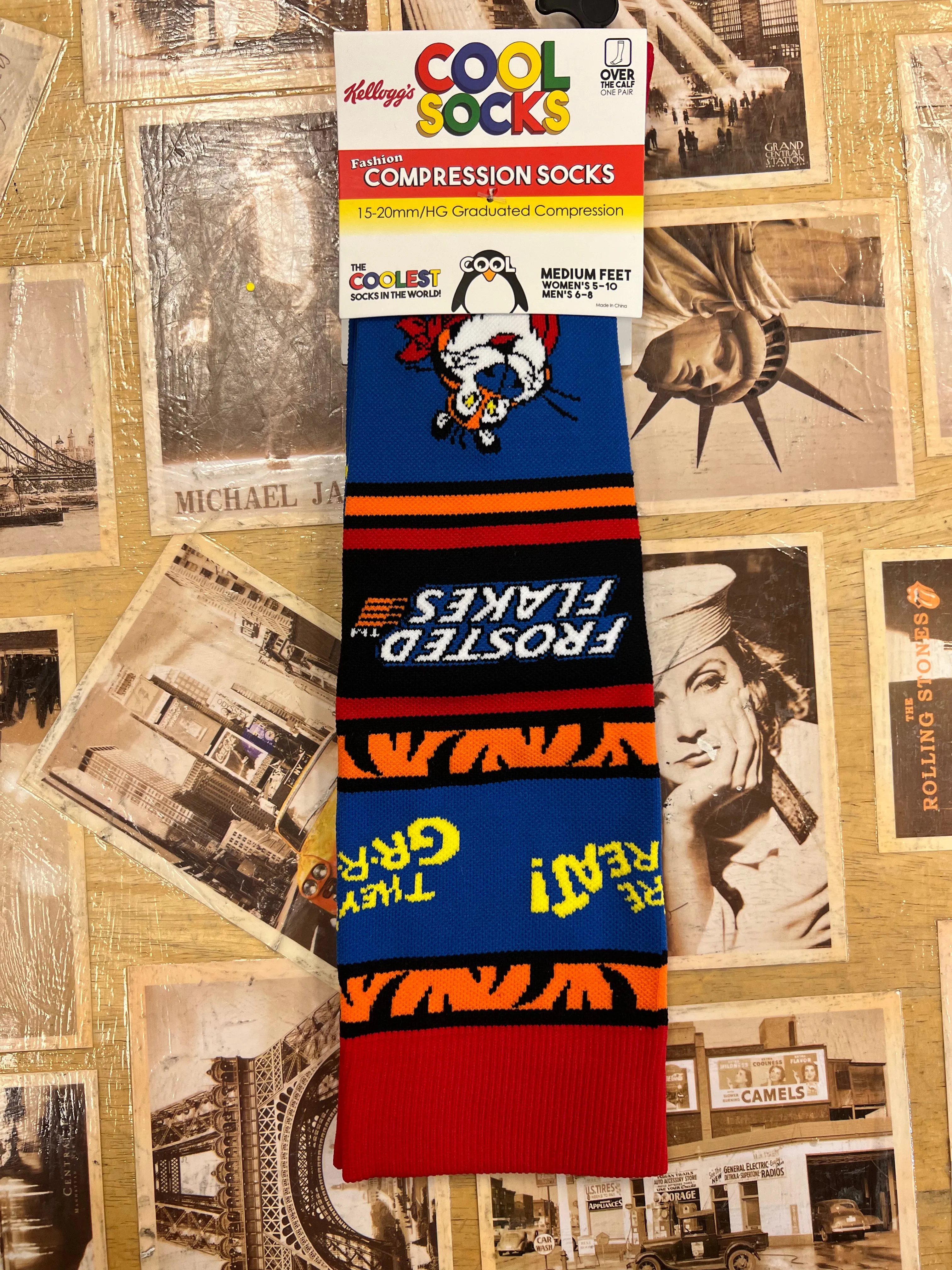 Tony the Tiger Compression Socks (Large, men's size 8-12, women's size 10-13)
