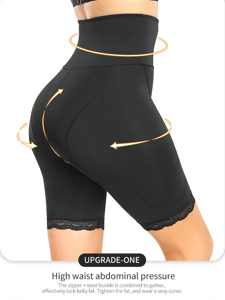 Tummy Control Hip Enhance Tights Shaperwear with Removable Padding