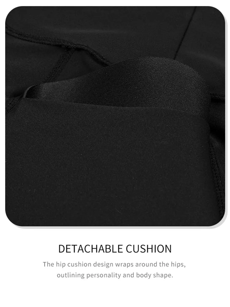 Tummy Control Hip Enhance Tights Shaperwear with Removable Padding
