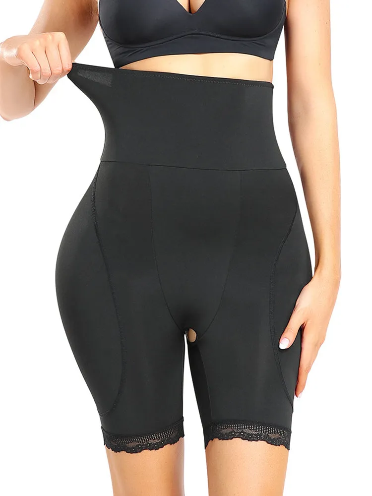 Tummy Control Hip Enhance Tights Shaperwear with Removable Padding