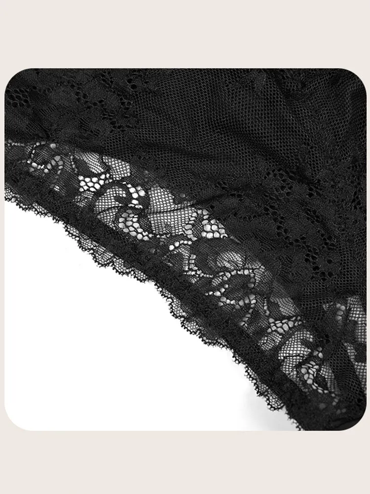 Tummy Control Lace High Waist Tights Hourglass Shapewear