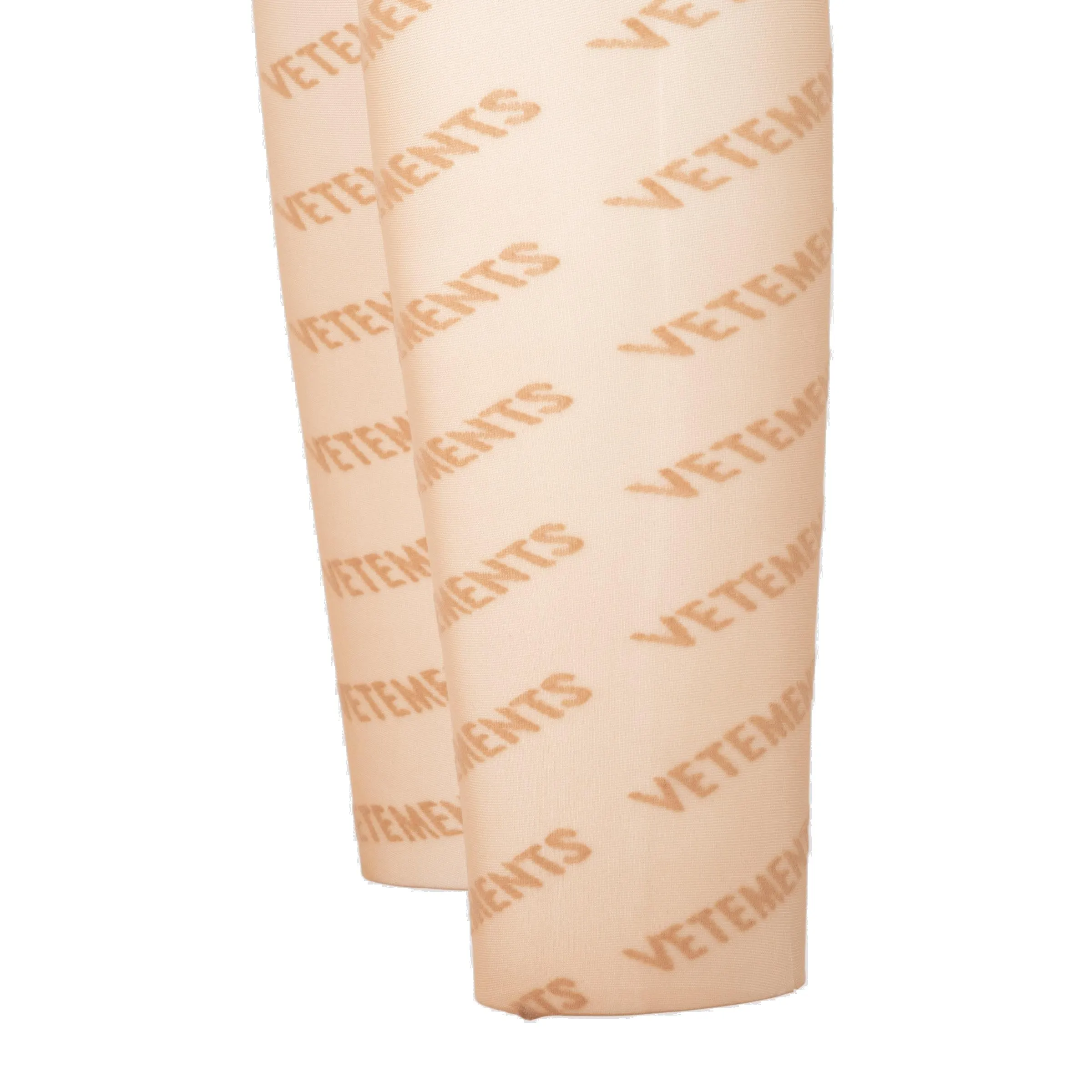 Vetements All-Over Logo Printed Mesh Tights
