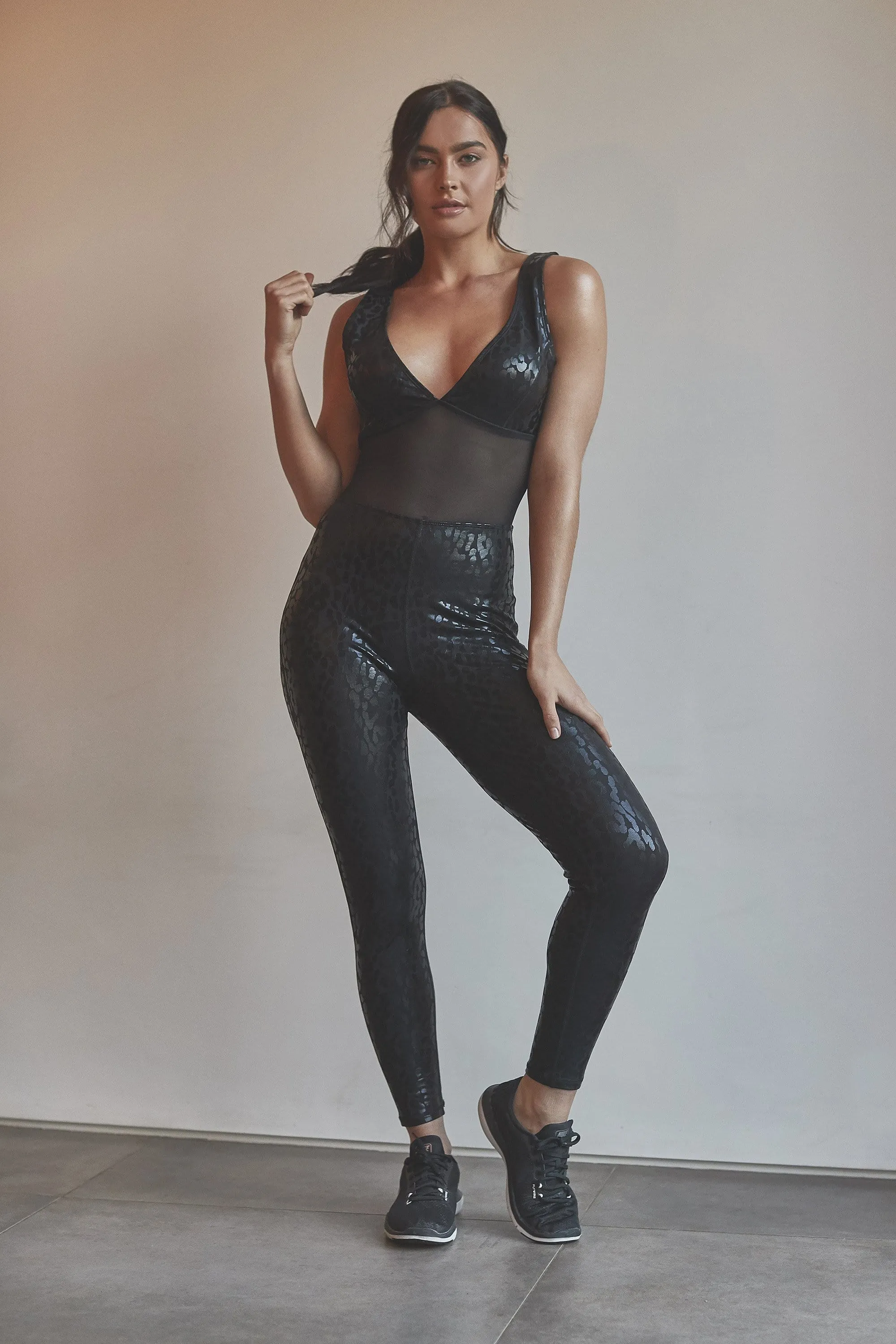 Wolf & Whistle All In One Leopard Jumpsuit
