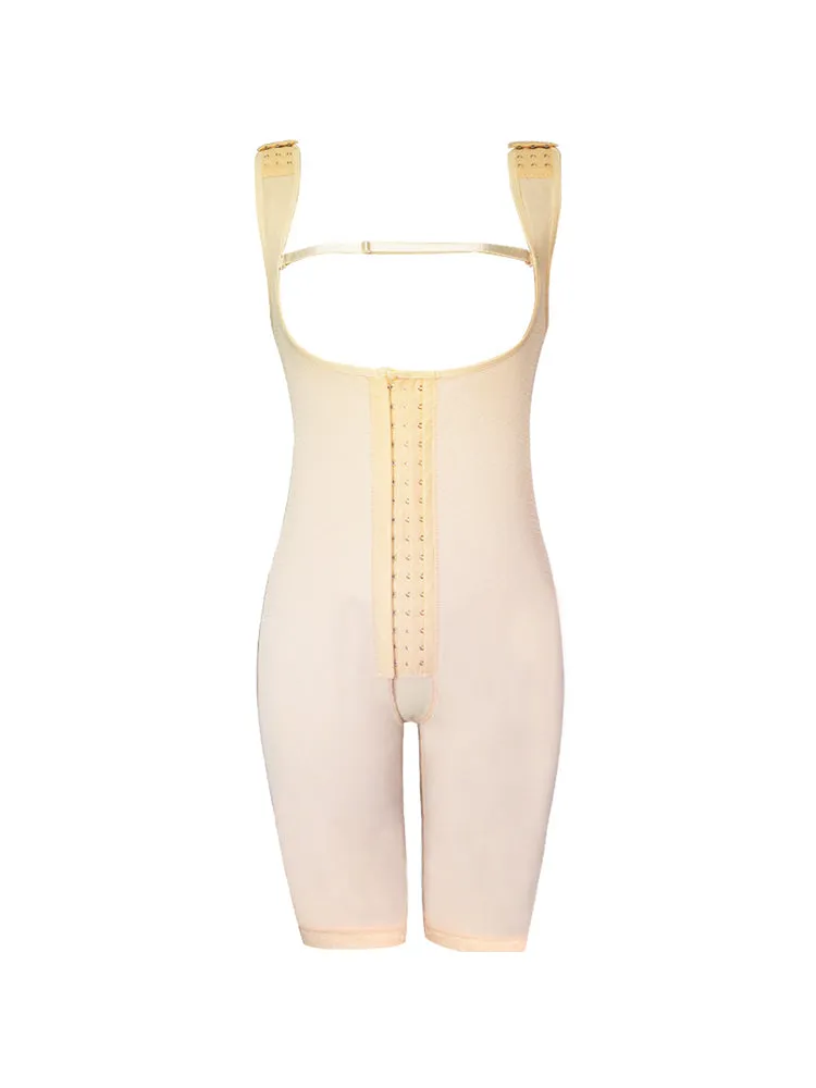 Women Back Support Tummy Control Open Bust Thigh Body Shaper